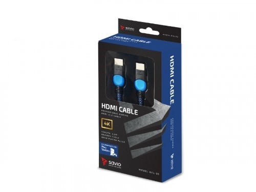 Kabel HDMI 2.0 dedykowany do Playstation niebiesko-czarny 3m, GCL-05